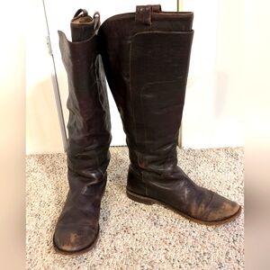 Brown Frye Paige Tall Riding Boots 8.5